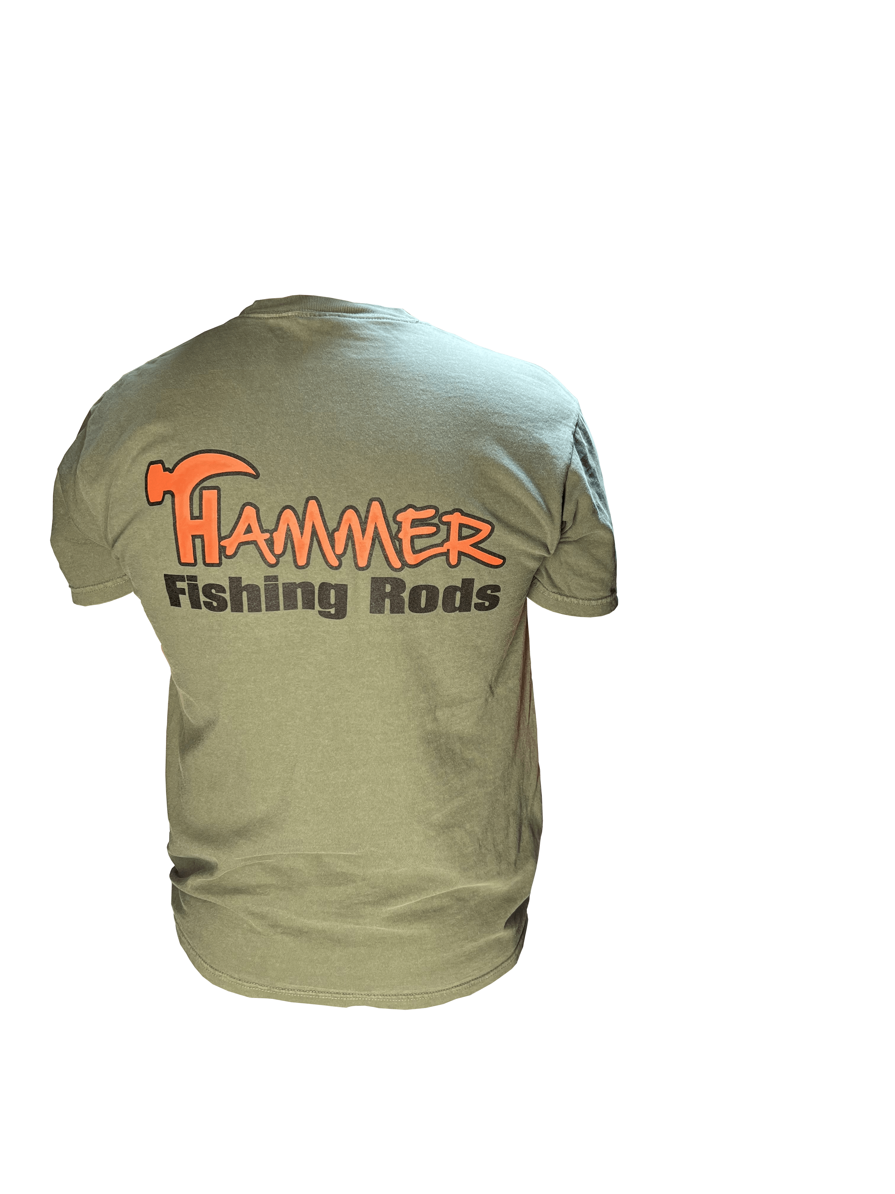 Comfort Colors | Logo T-Shirt - Olive Drab/Orange - Hammer Rods