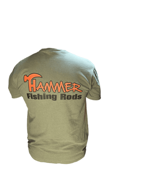 Comfort Colors | Logo T-Shirt - Olive Drab/Orange - Hammer Rods