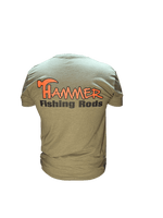 Next Level | Logo T-Shirt - Olive Drab/Orange - Hammer Rods
